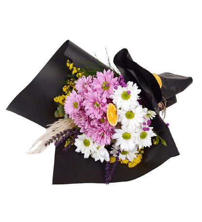 Pembe Beyaz Papatya Buketi